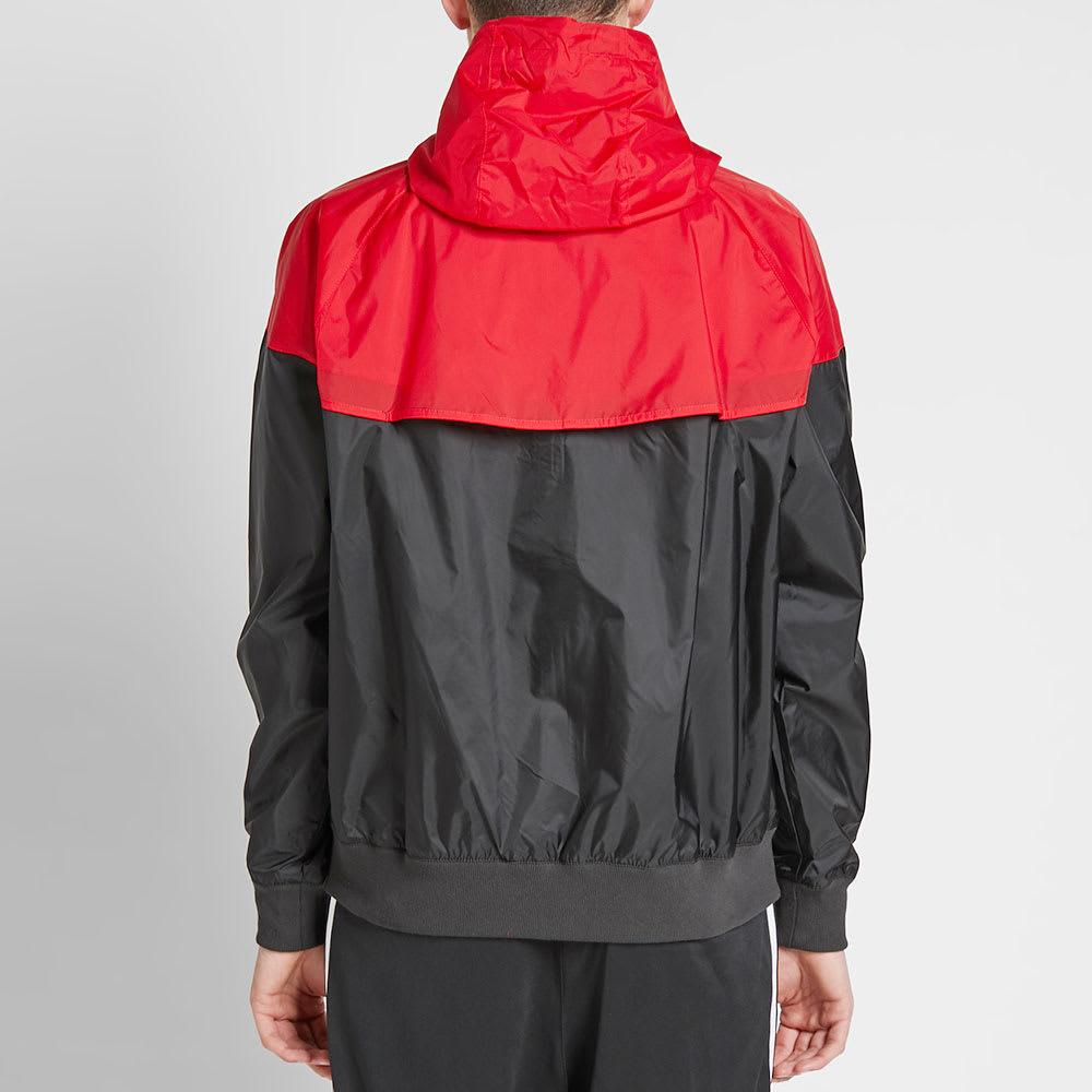 red and black nike windrunner jacket