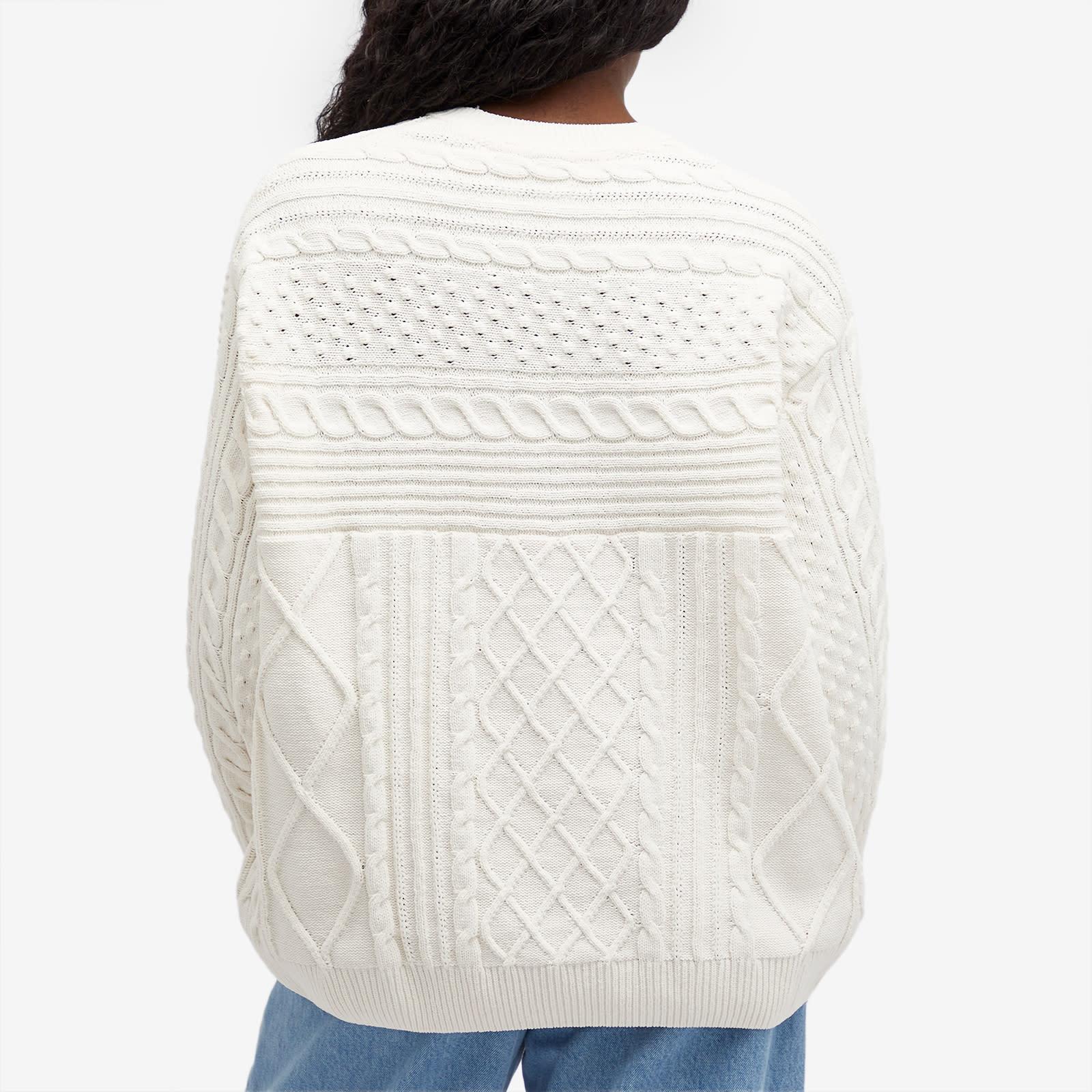 【adidas】Originals cable knit trefoil logo knitted bottoms adidas-originals-White-Cable-