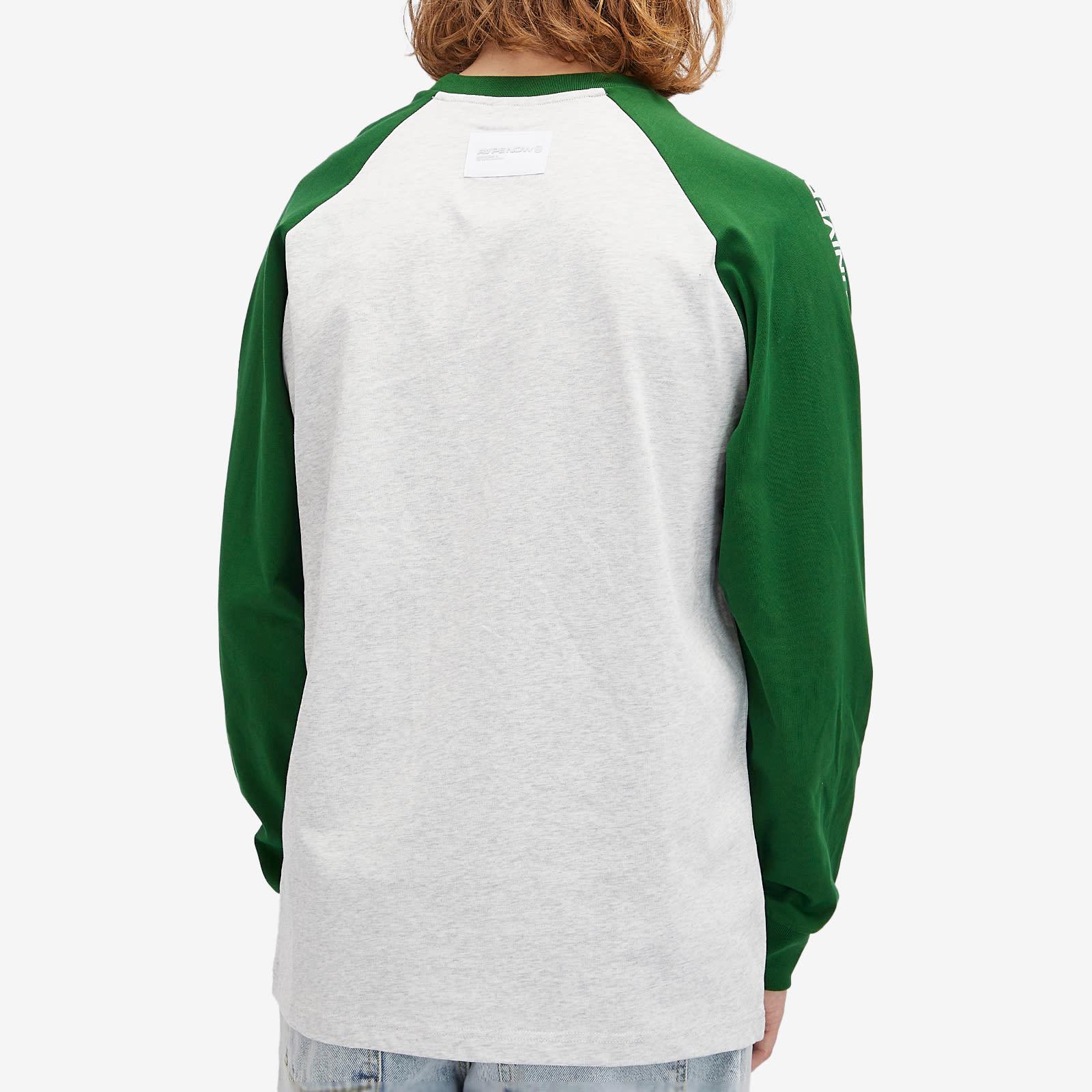 Aape By A Bathing Ape Aape Now Raglan Long Sleeve T-Shirt in Green