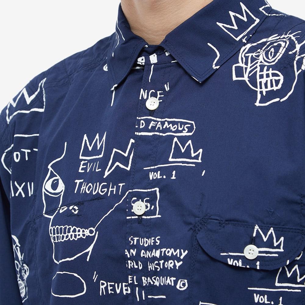 Junya Watanabe X Jean-michel Basquiat Button Down Shirt in Blue for Men |  Lyst