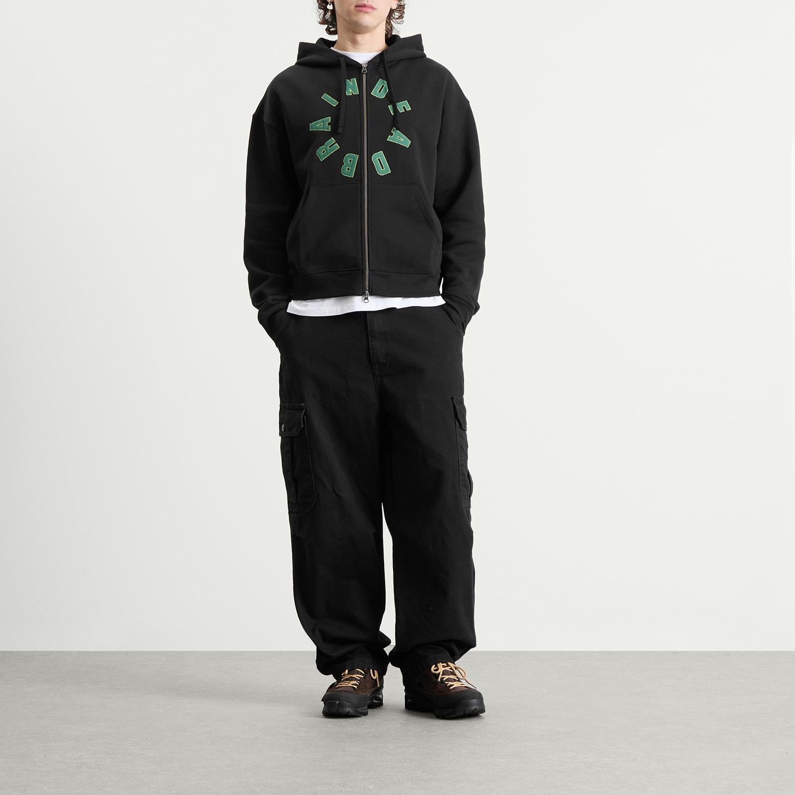 Brain Dead Collegiate Zip Hoodie in Black for Men | Lyst