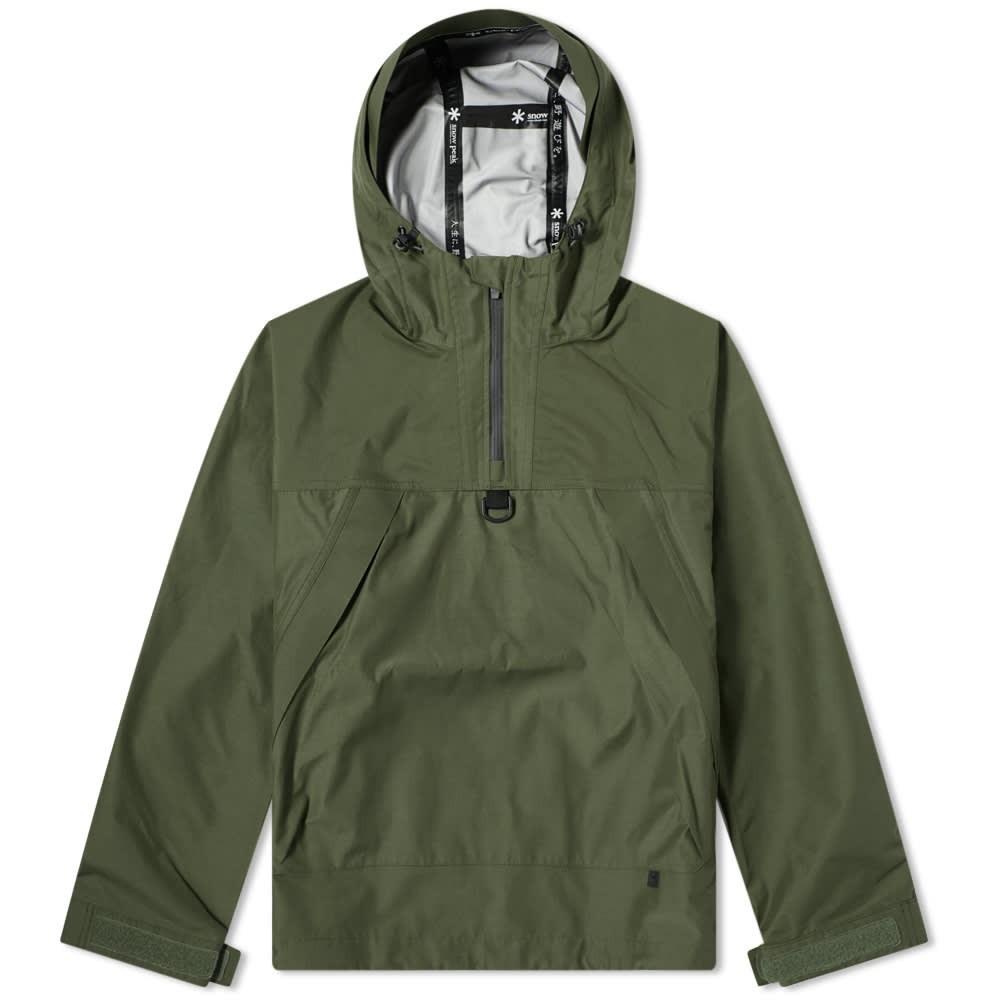 Snow Peak Synthetic Fr 3l Pullover Rain Jacket in Green for Men - Lyst
