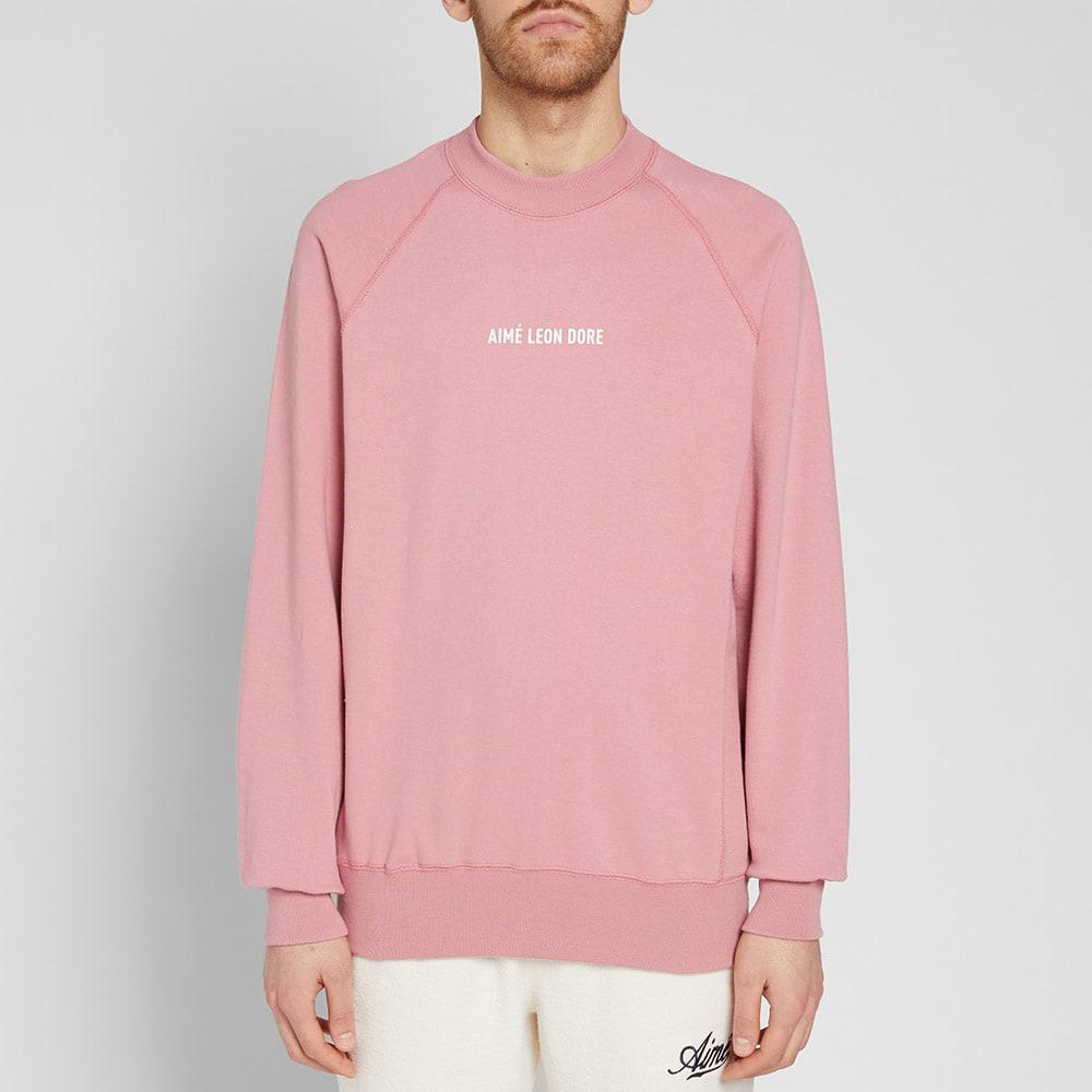 aime leon dore pink hoodie