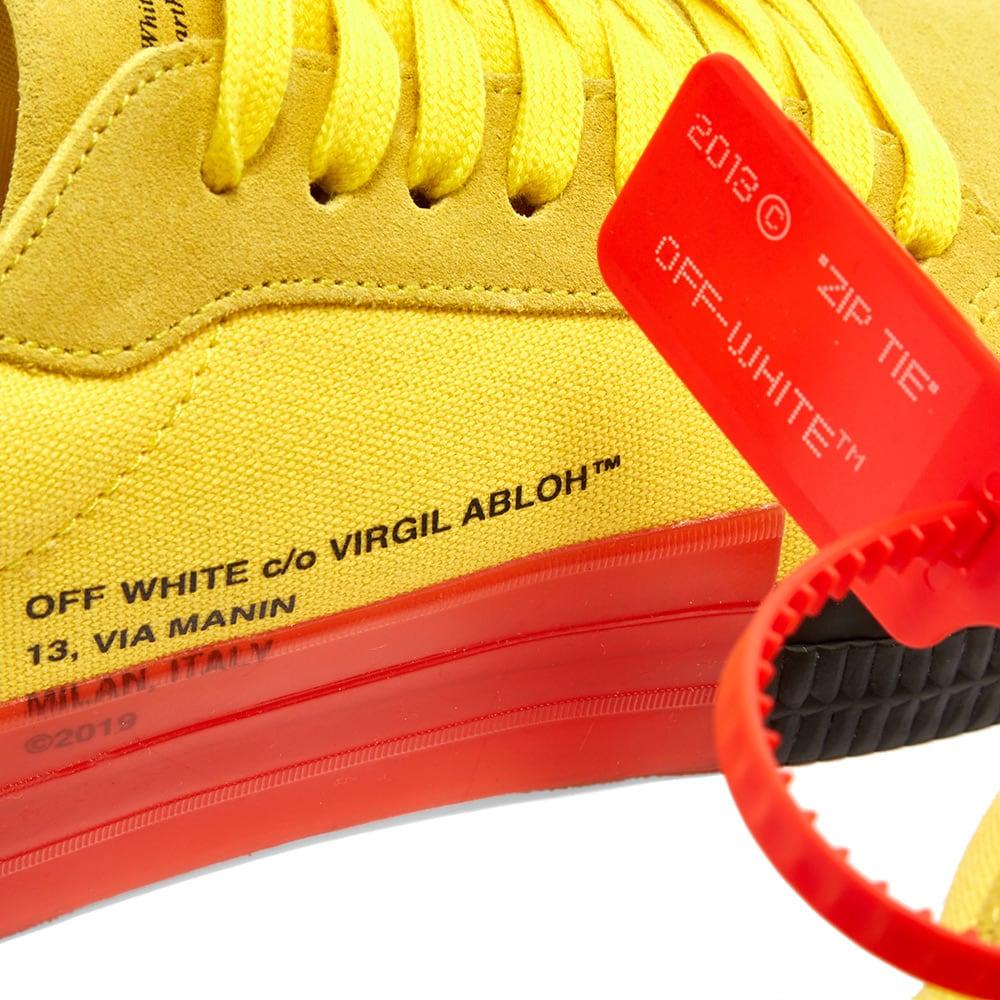 Off-White c/o Virgil Abloh Low Vulcanized Yellow Sneakers EU44