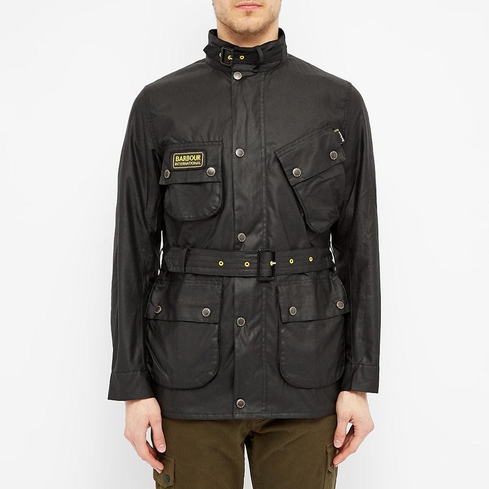 barbour international classic waxed jacket