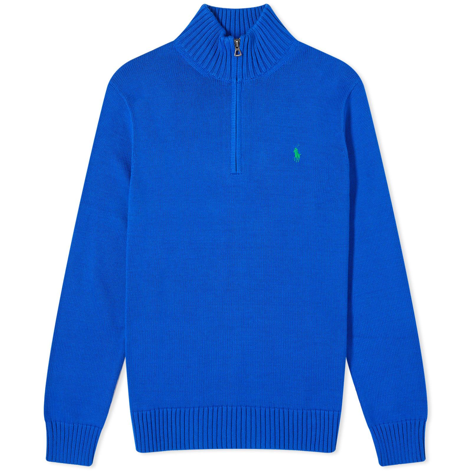 Ralph lauren half zip blue hotsell