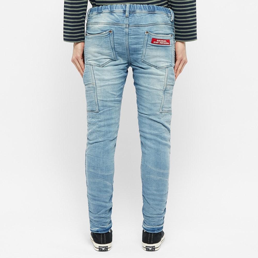 human made relax denim pants