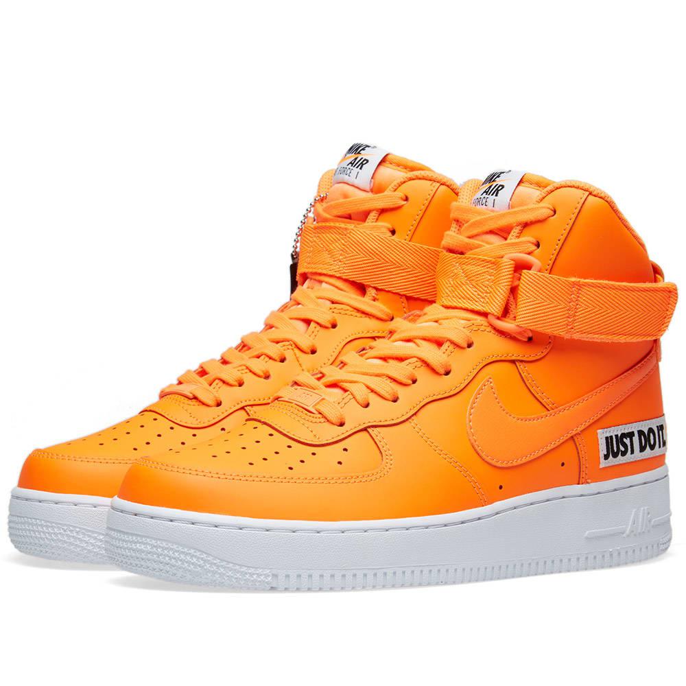 nike orange high tops