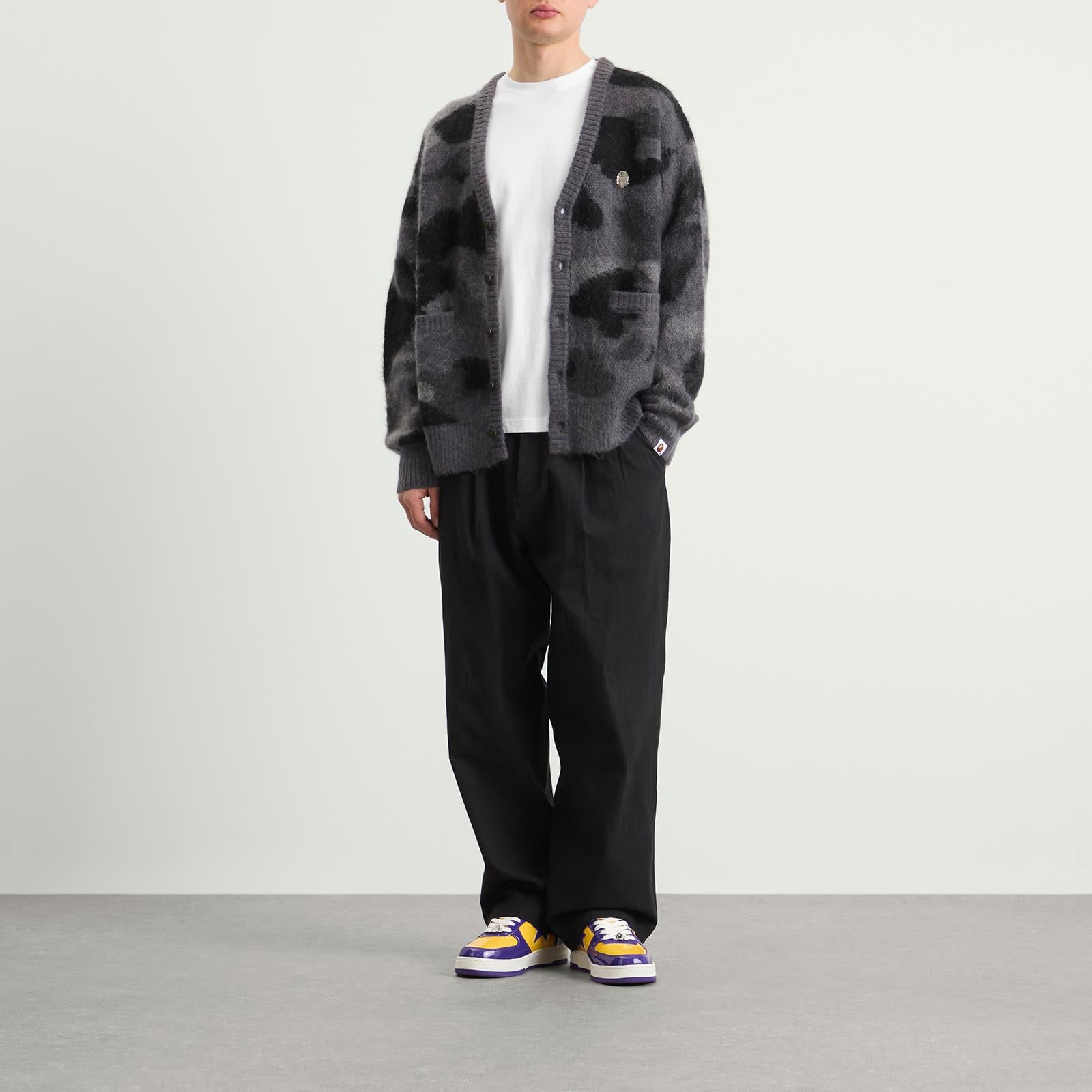 A Bathing Ape Colour Camo Mohair Knit Cardigan in Black for Men 