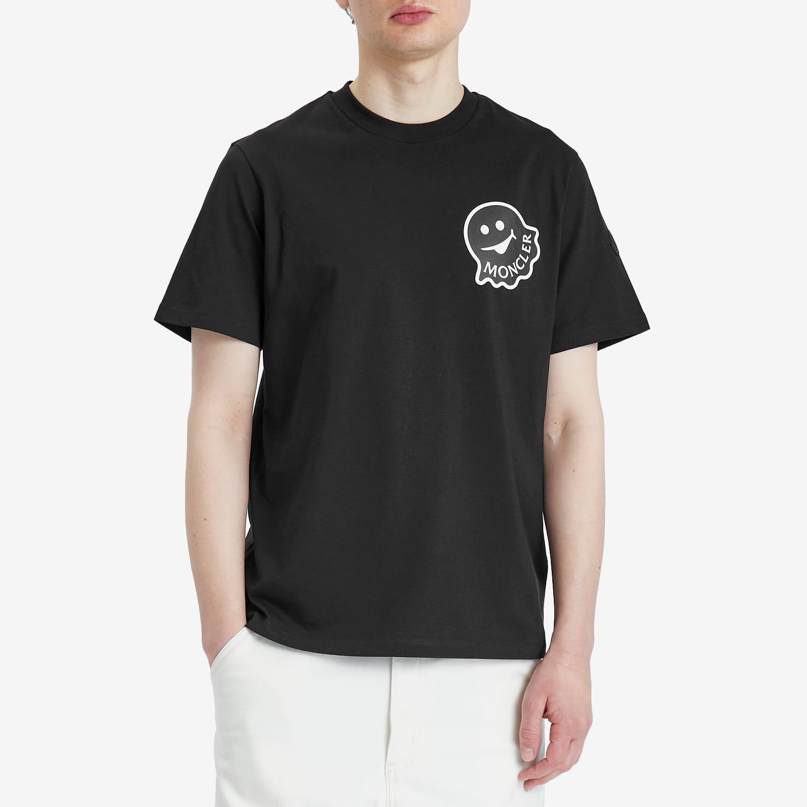 Moncler Cotton Jersey Ghost Logo T-Shirt in Black for Men | Lyst