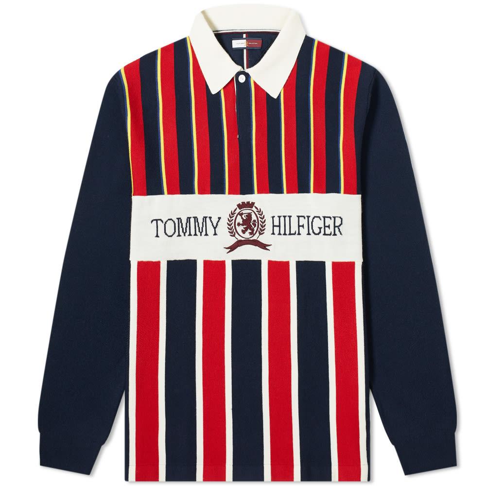 Tommy Hilfiger Wool Crest Rugby Shirt in Blue for Men Lyst