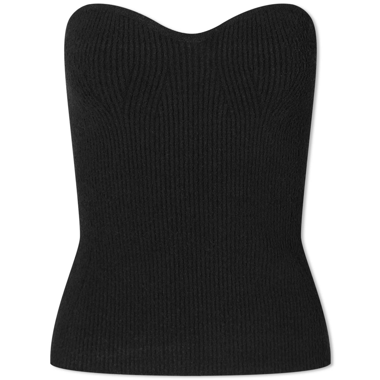Wardrobe NYC Knit Bandeau Top in Black | Lyst