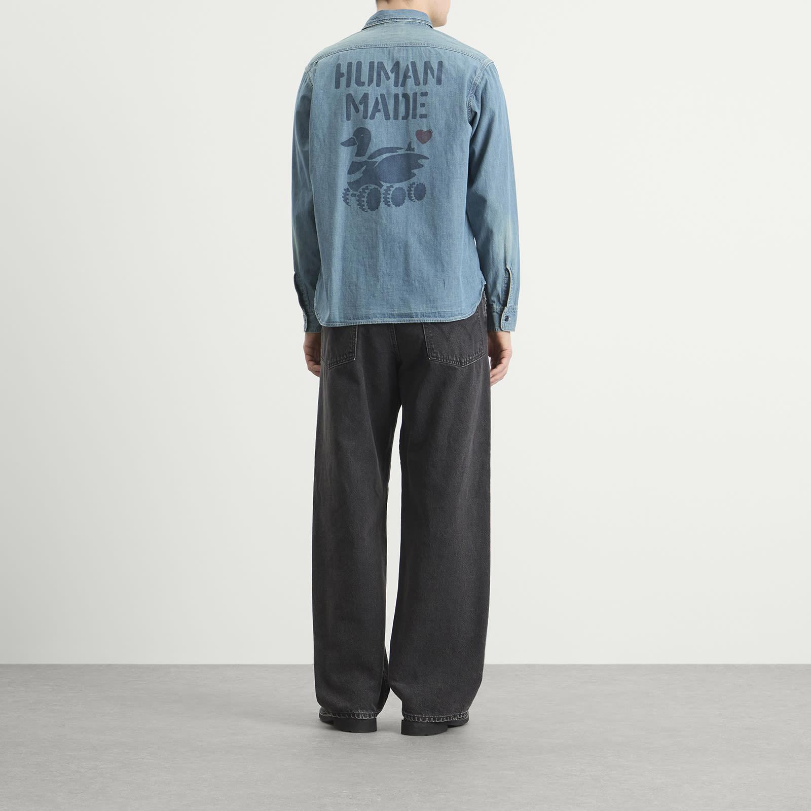 Human Made Stencil Military Chambray Shirt in Blue for Men | Lyst