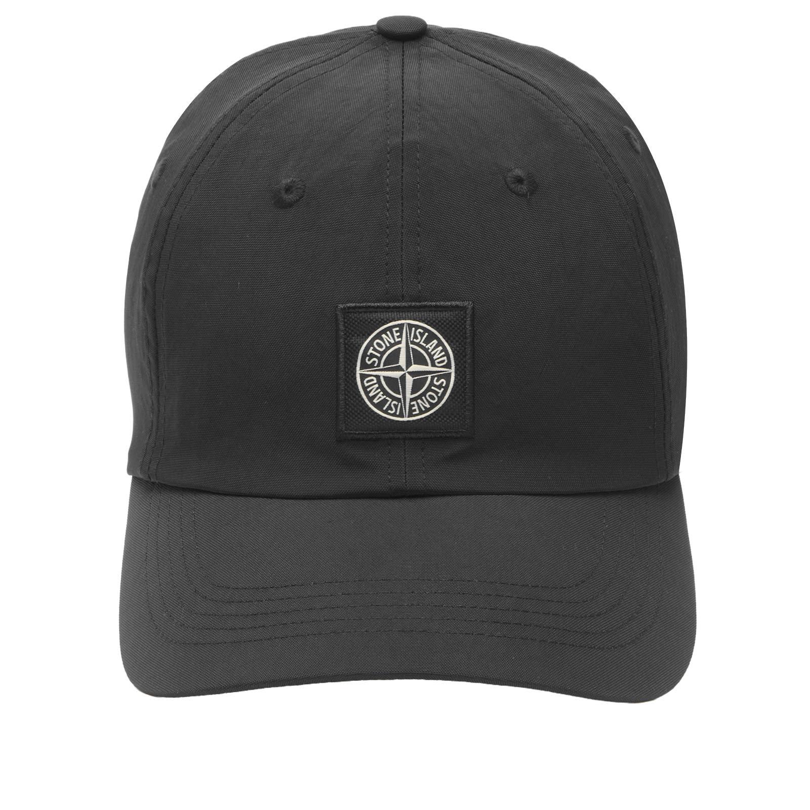 Stone Island Recycled Nylon Oxford Cap in Black for Men | Lyst