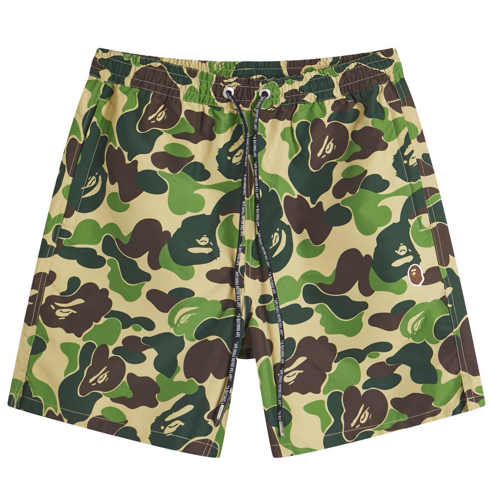 ABC CAMO ONE POINT WATERSHO 送料無料 A Bathing Ape Abc Camo One Point Relaxed Fit Water Shorts in Green
