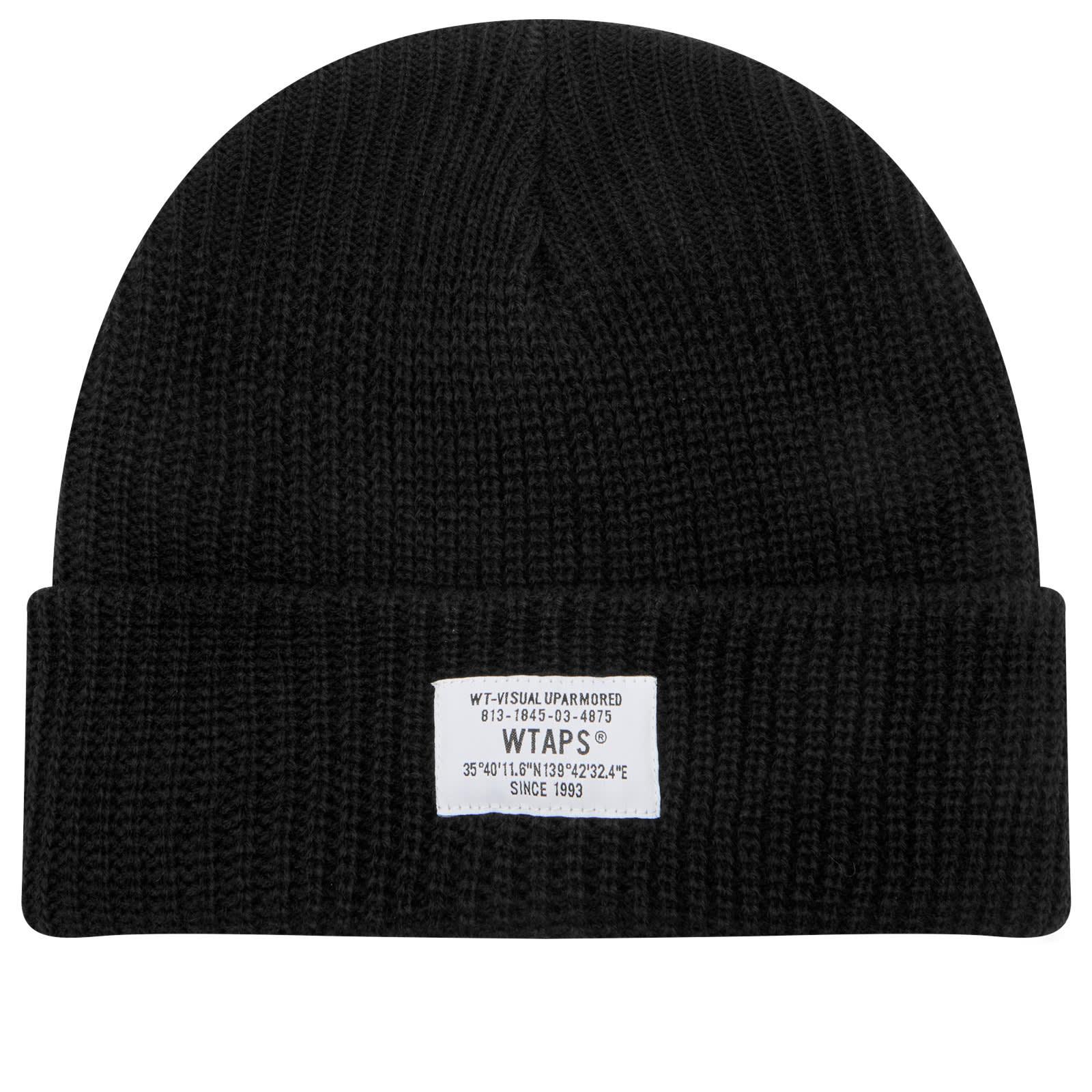 WTAPS Sgt Label Beanie in Black for Men | Lyst