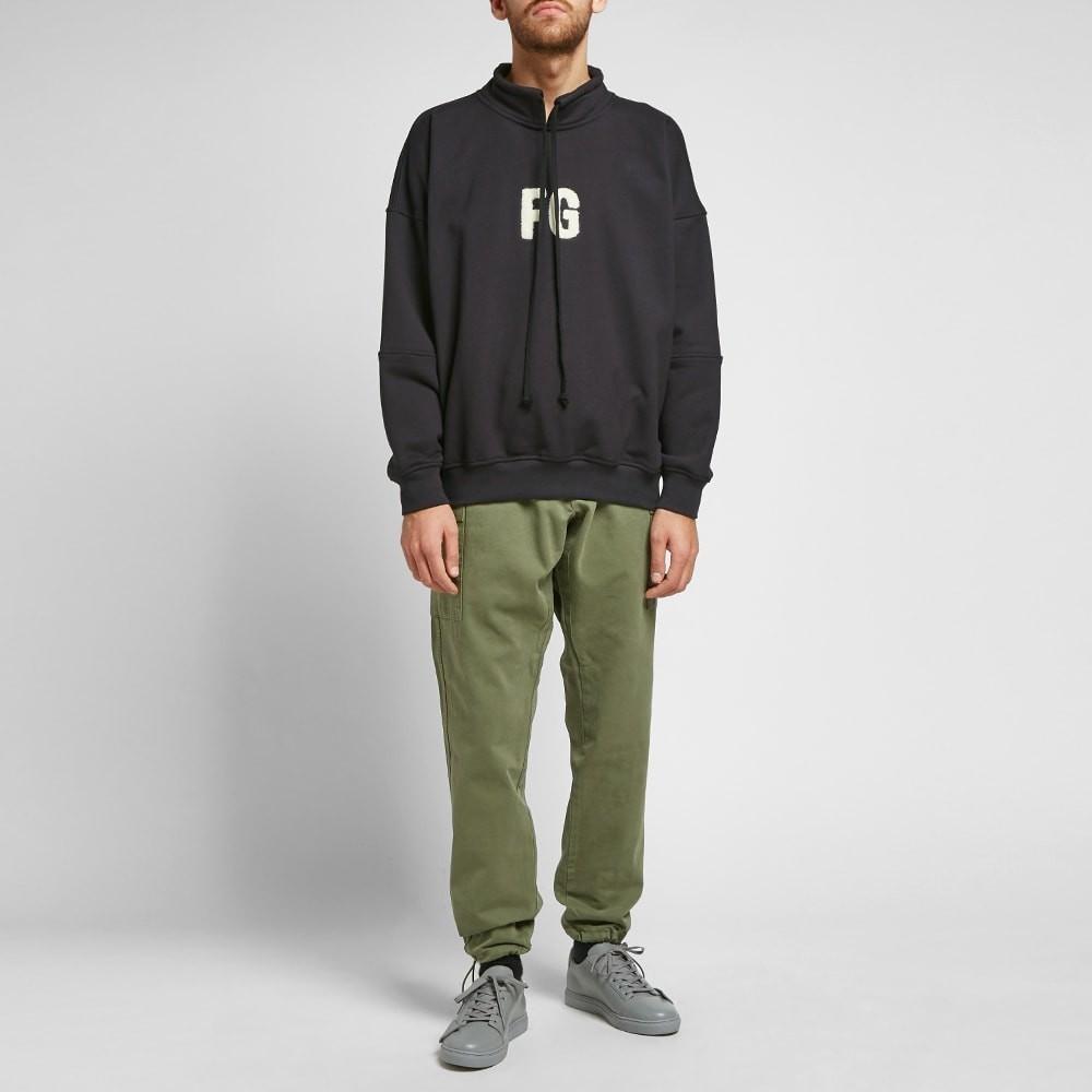 Fear Of God Black Mock Neck Fg Sweatshirt for Men Lyst