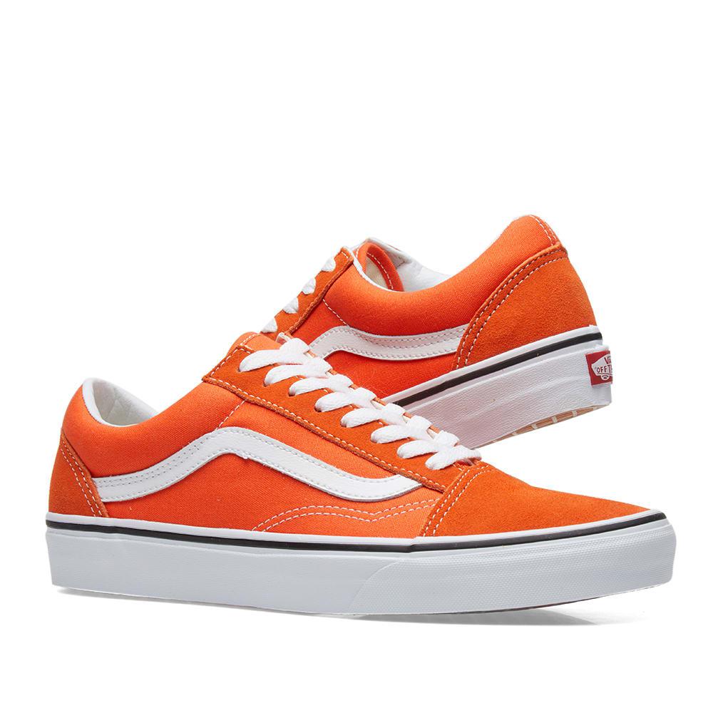 orange van sneakers