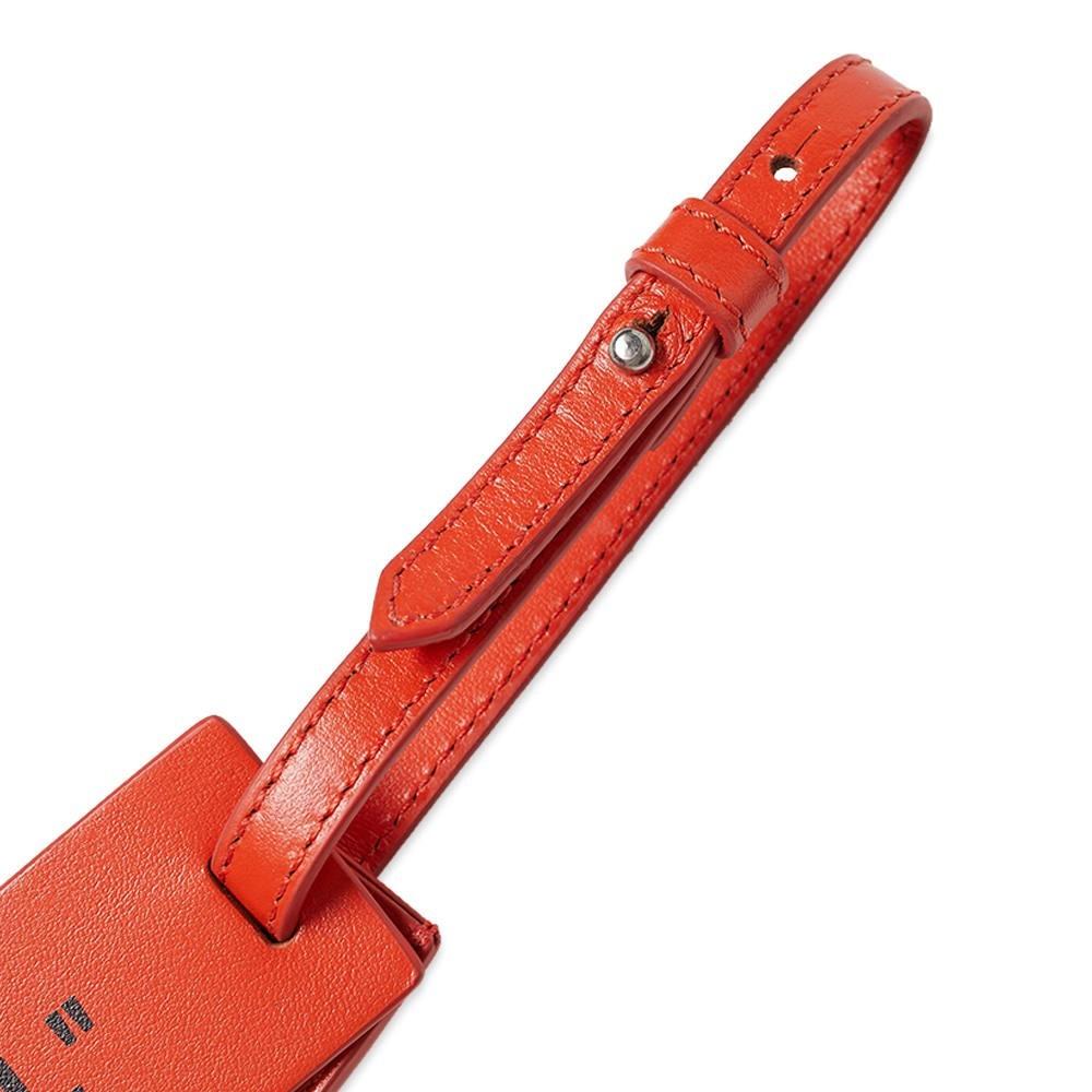off white luggage tag