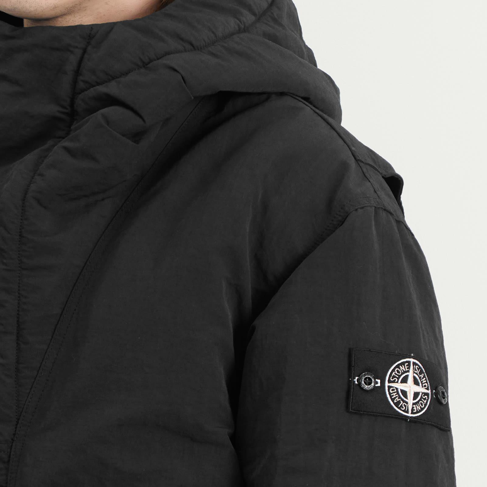 Stone Island Naslan-Tc Corrosion Treatment Parka Jacket in Black 
