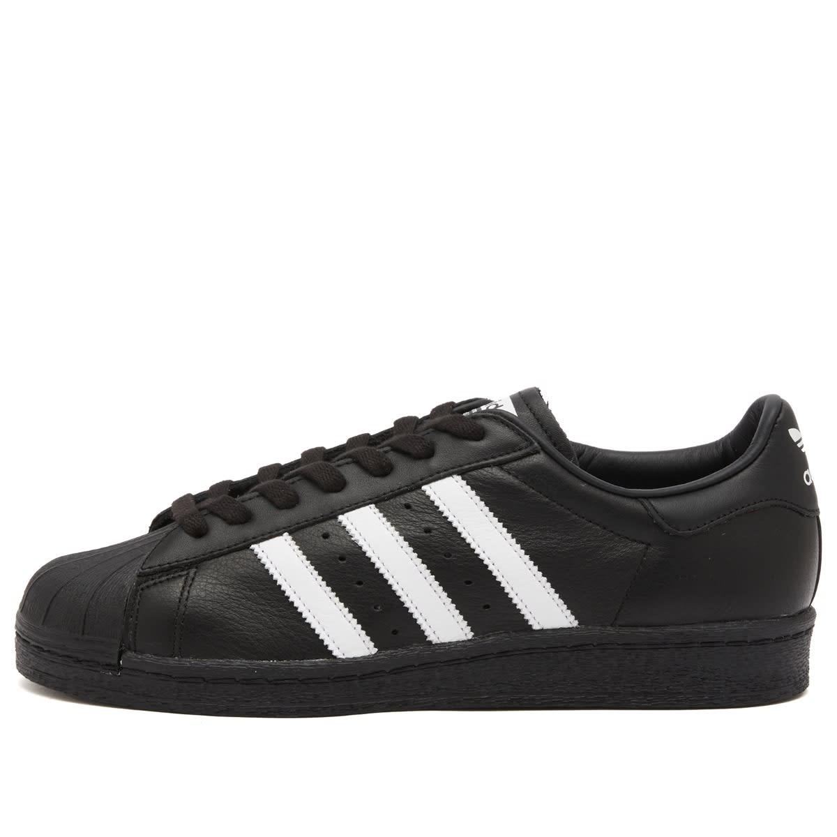 Adidas superstar trainers black online