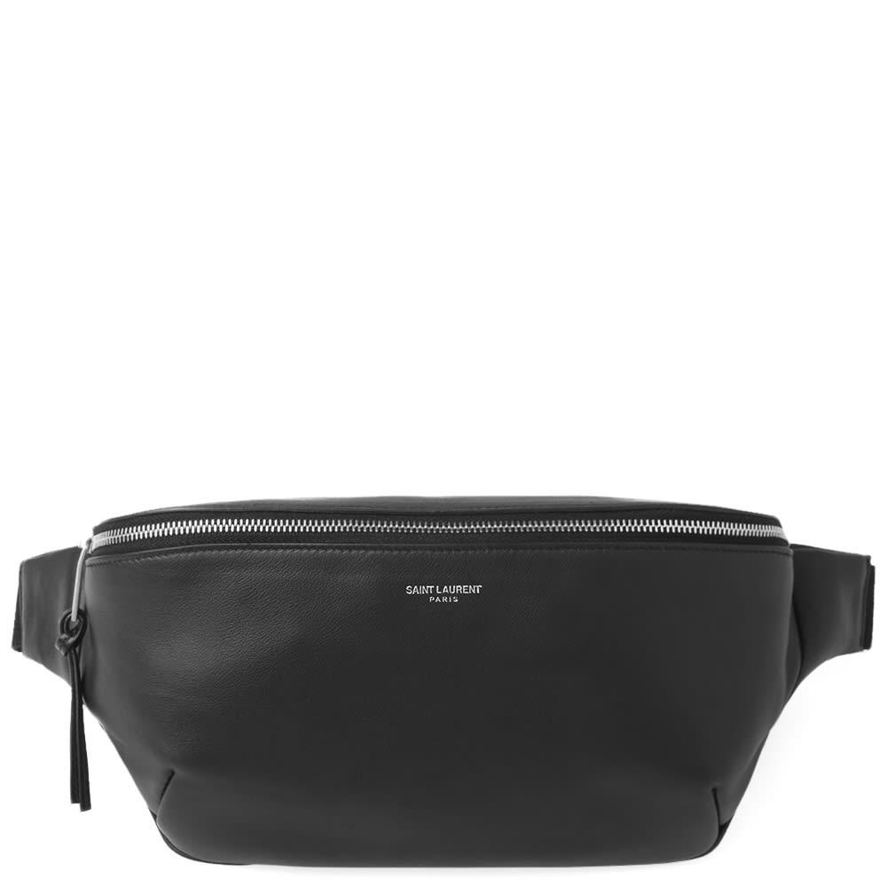Saint Laurent Leather Waist Bag in Black for Men Lyst
