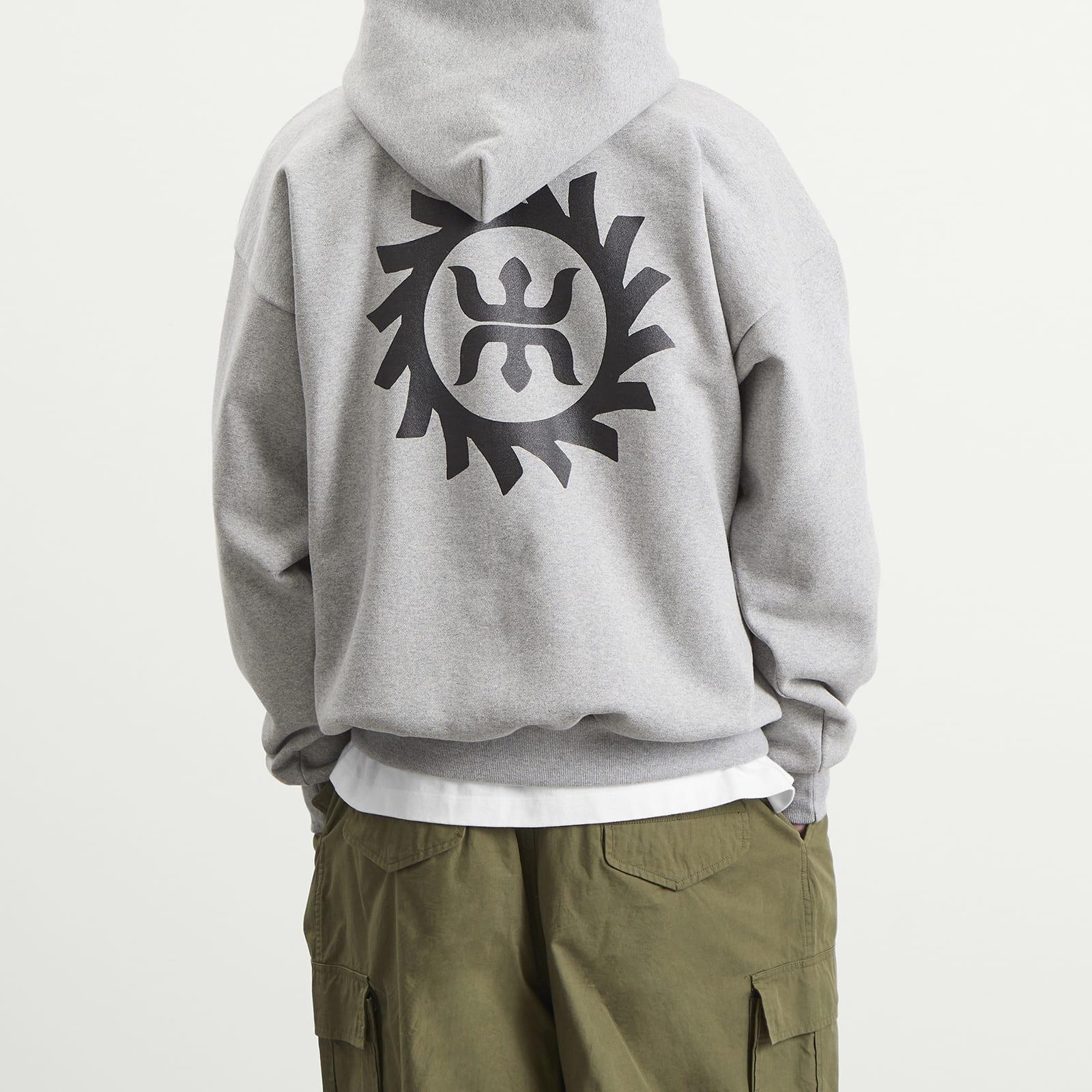 WTAPS Mon Logo Hoodie in Gray for Men | Lyst