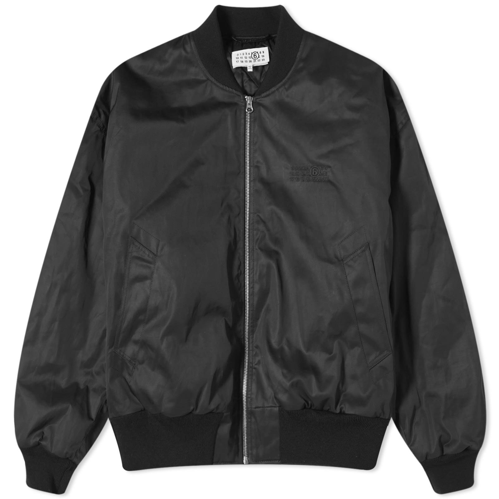 MM6 by Maison Martin Margiela Bomber Jacket in Black for Men Lyst