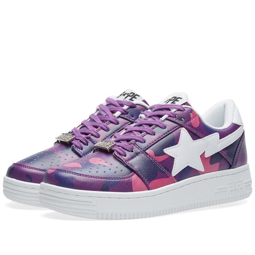 bape shoes purple