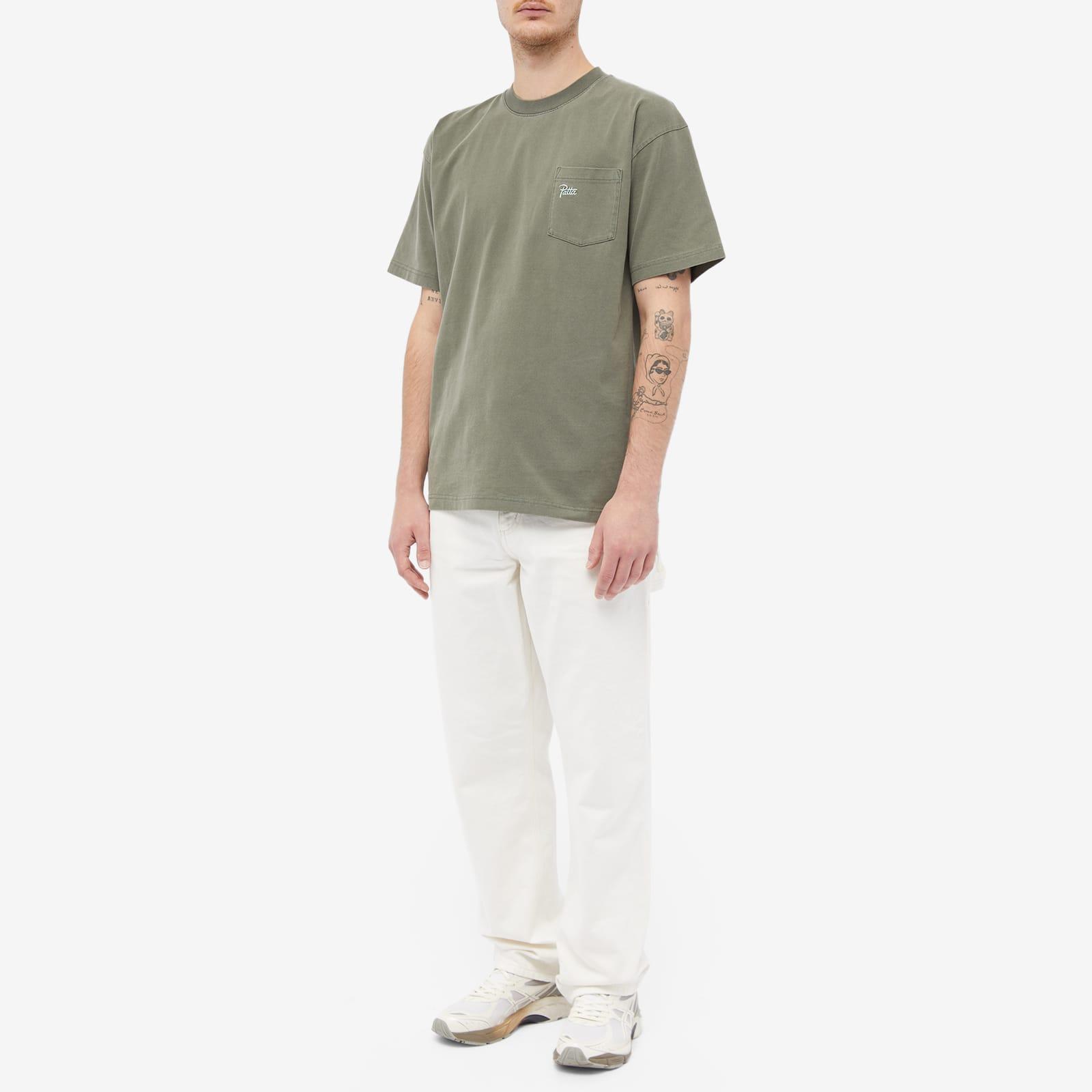 PATTA Basic Washed Pocket T-shirt in Green for Men | Lyst