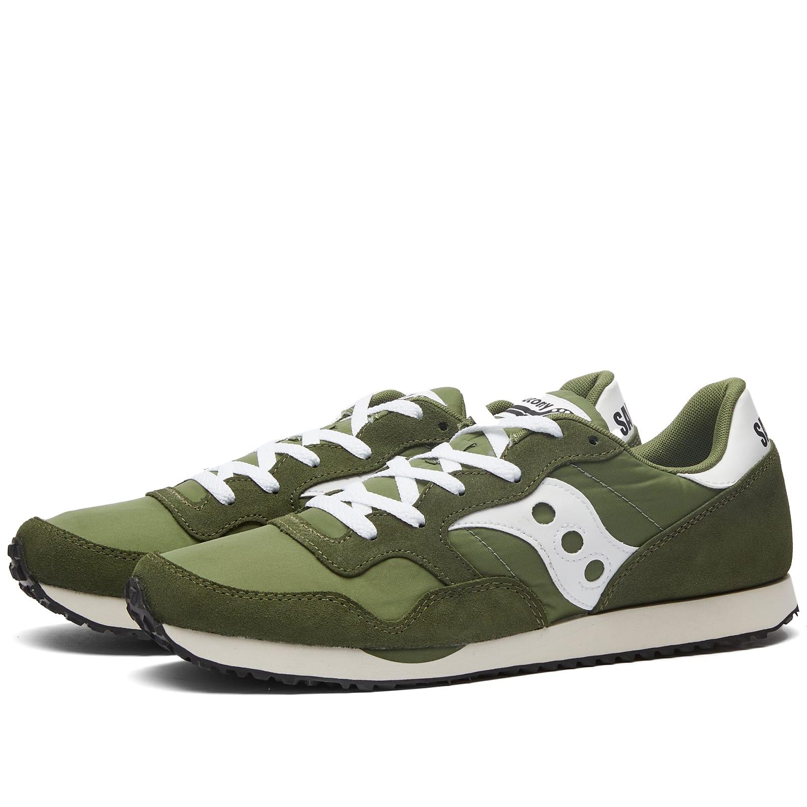 Saucony Dxn Trainer Vintage Sneakers in Green for Men | Lyst