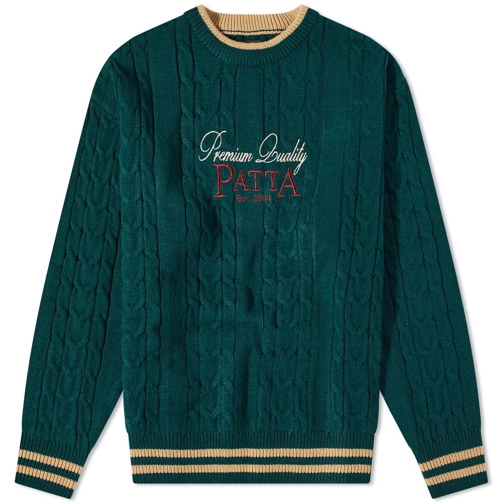 PATTA Premium Cable Knit in Green for Men Lyst UK