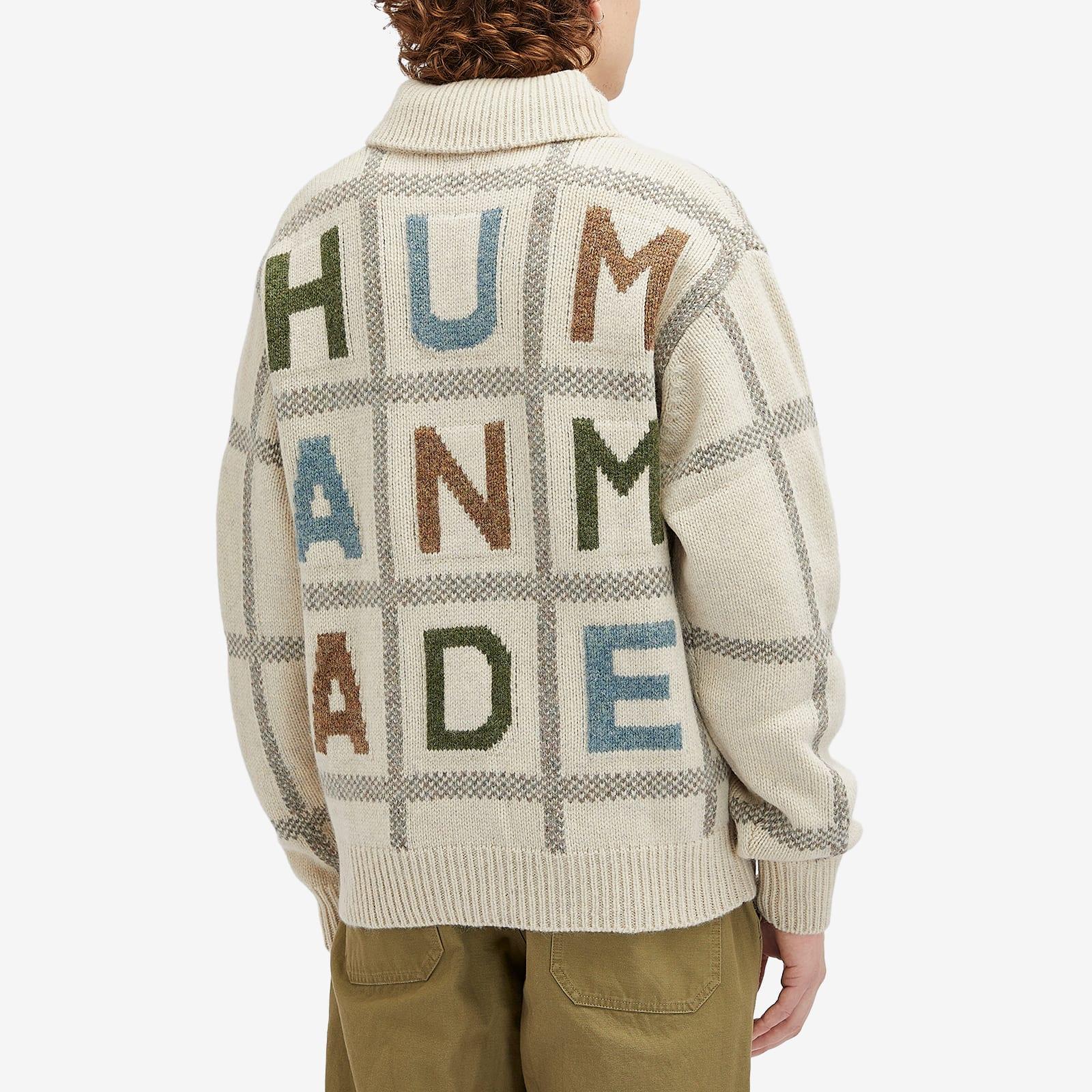 Human Made Animal Half-Zip Knit Sweater in White for Men | Lyst Human Made Animal Half-Zip Knit Sweater in White for Men | Lyst