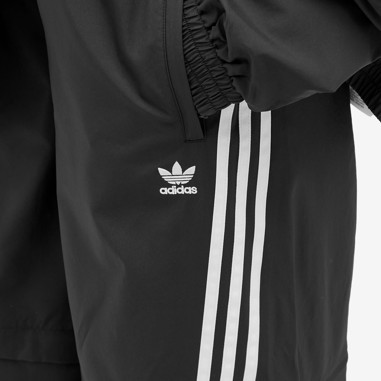 adidas Oversized Zip Off Track Pant in Black | Lyst