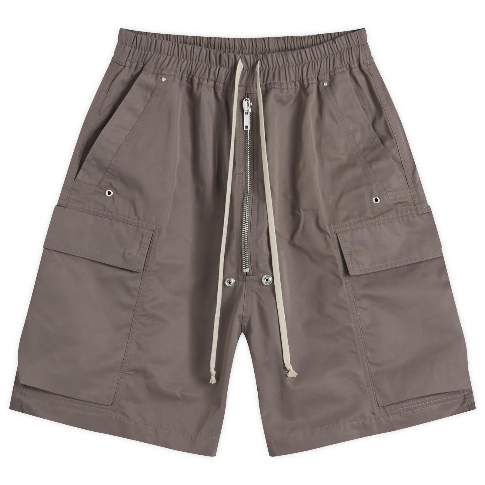 u*t様 julius nylon cargo shorts rick Rick Owens Cotton Nylon Cargo Bela Shorts in Grey for Men
