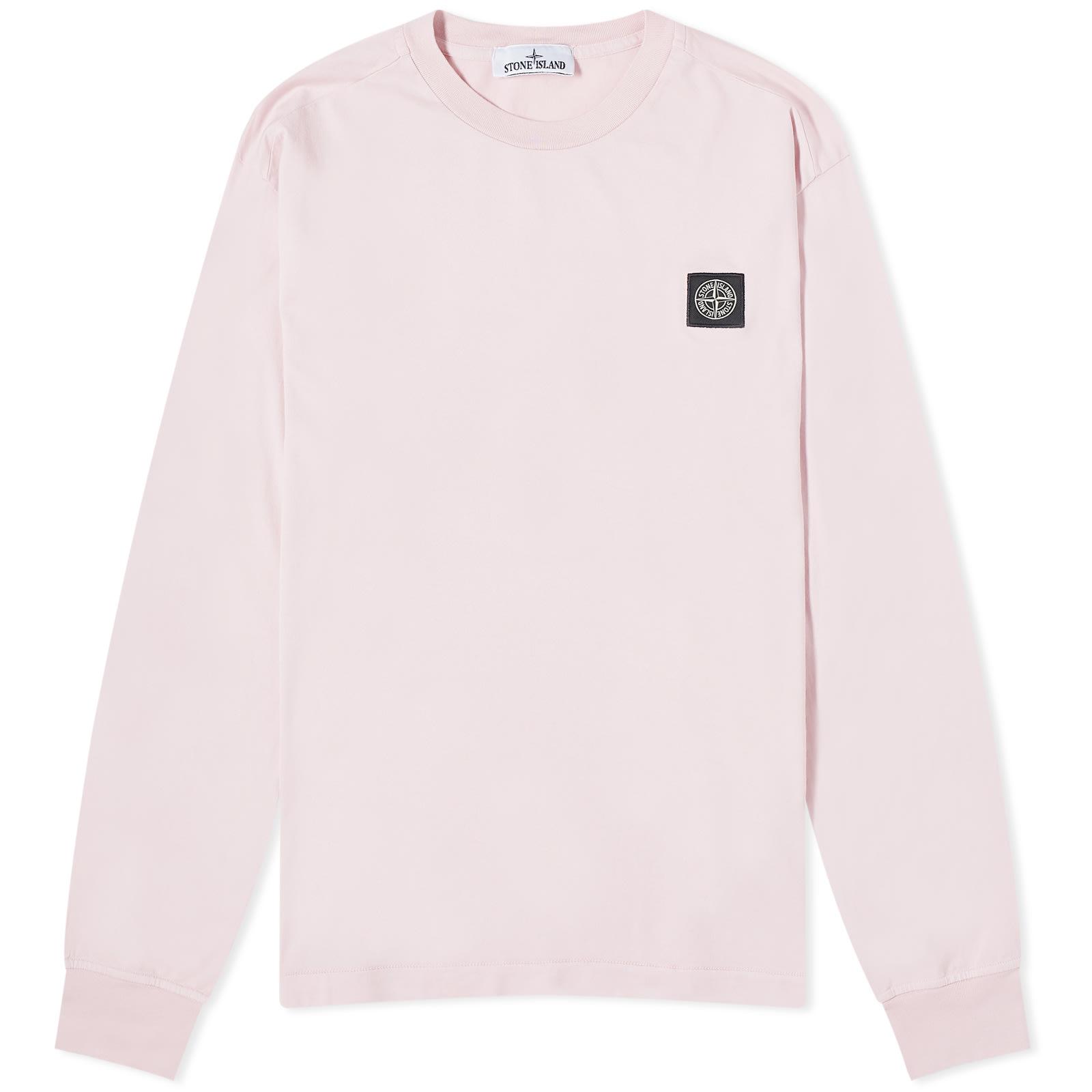 Stone Island Long Sleeve Patch T-Shirt in Pink for Men | Lyst Stone Island Long Sleeve Patch T-Shirt in Pink for Men | Lyst