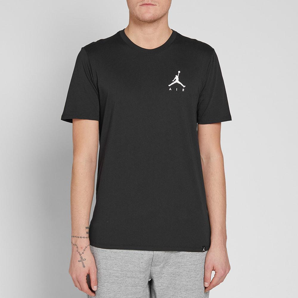 Nike Cotton Jordan Jumpman Air Embroidered Tee in Black for Men - Lyst