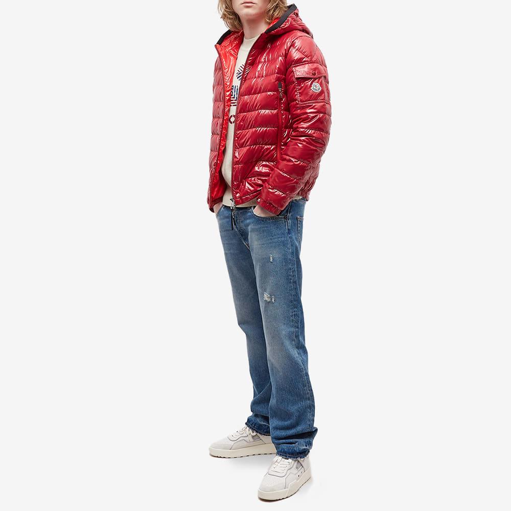 Moncler Galion Hooded Down Jacket in Red for Men | Lyst