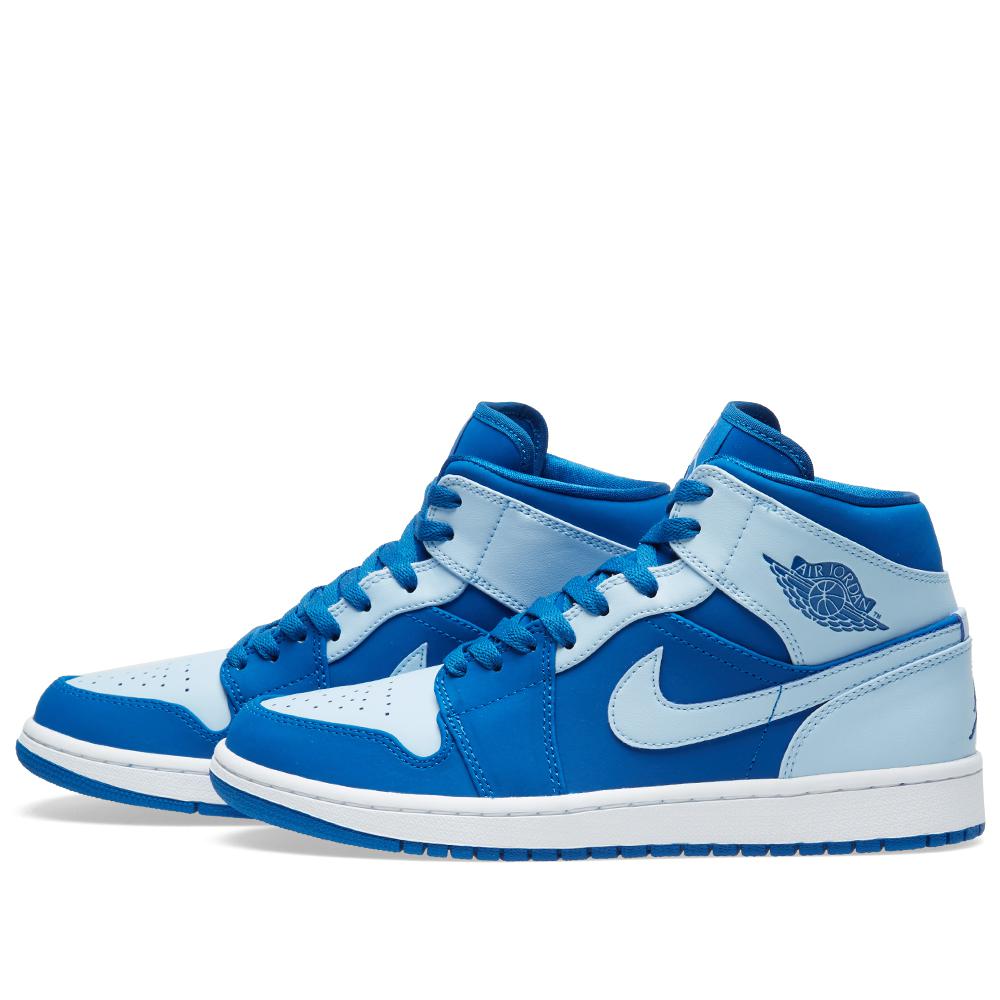Air Jordan 1 Mid Ice Blue 554724-400 | SneakerNews.com