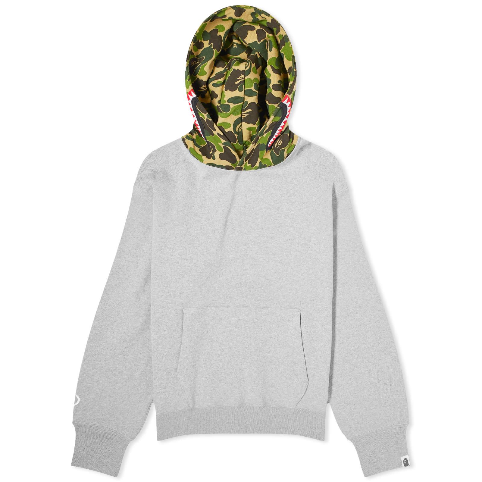 Bathing ape grey hoodie discount