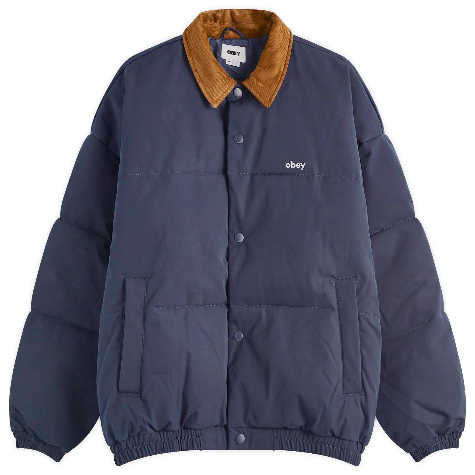 Obey Whispers Padded Jacket in Blue for Men | Lyst