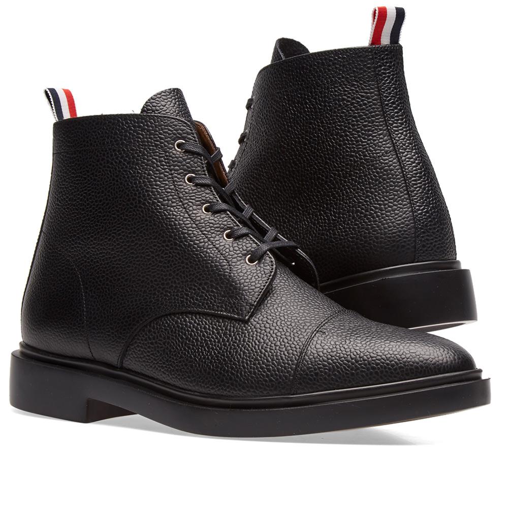 Thom Browne Leather Lightweight Derby Boot in Black for Men - Lyst