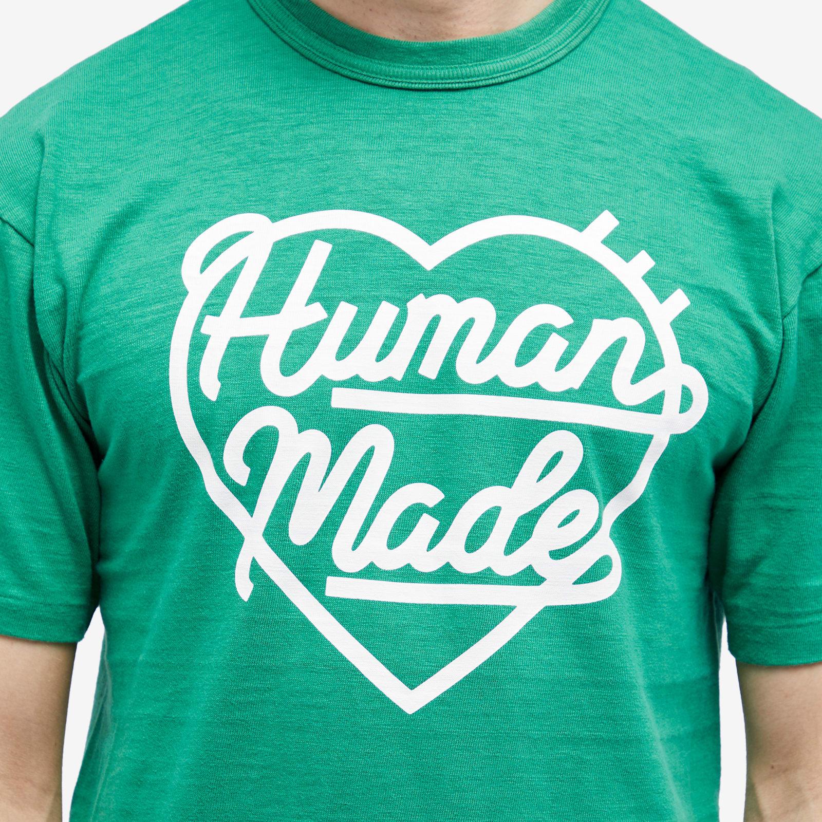 Human Made Heart Slub T-shirt in Green for Men