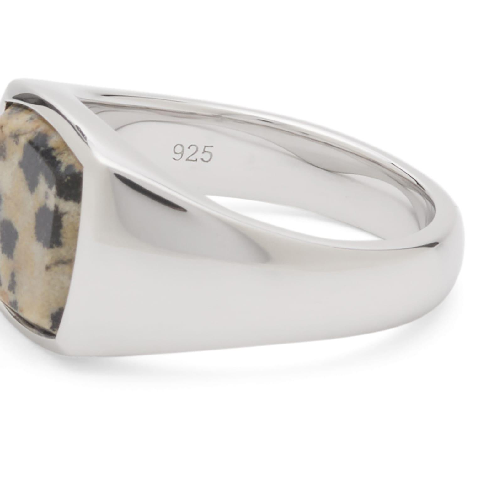 Tom Wood Kay Ring レオパードジャスパー Tom Wood Kay Leopard Jasper Ring Presented By End in Metallic | Lyst