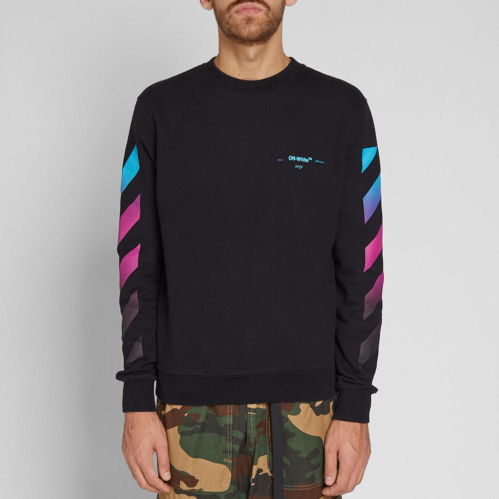 off white crewneck gradient