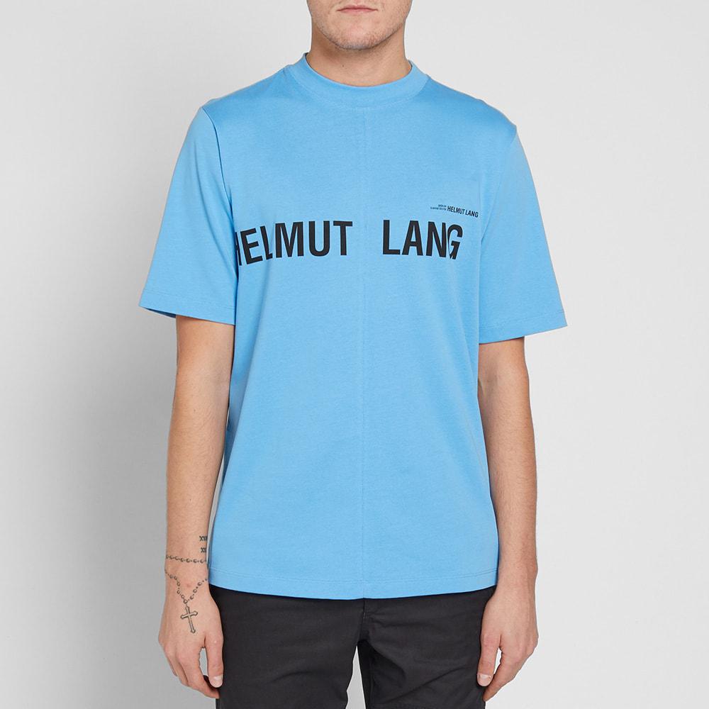 Helmut Lang Cotton Campaign Logo T-shirt in Sky Blue (Blue) for Men - Lyst