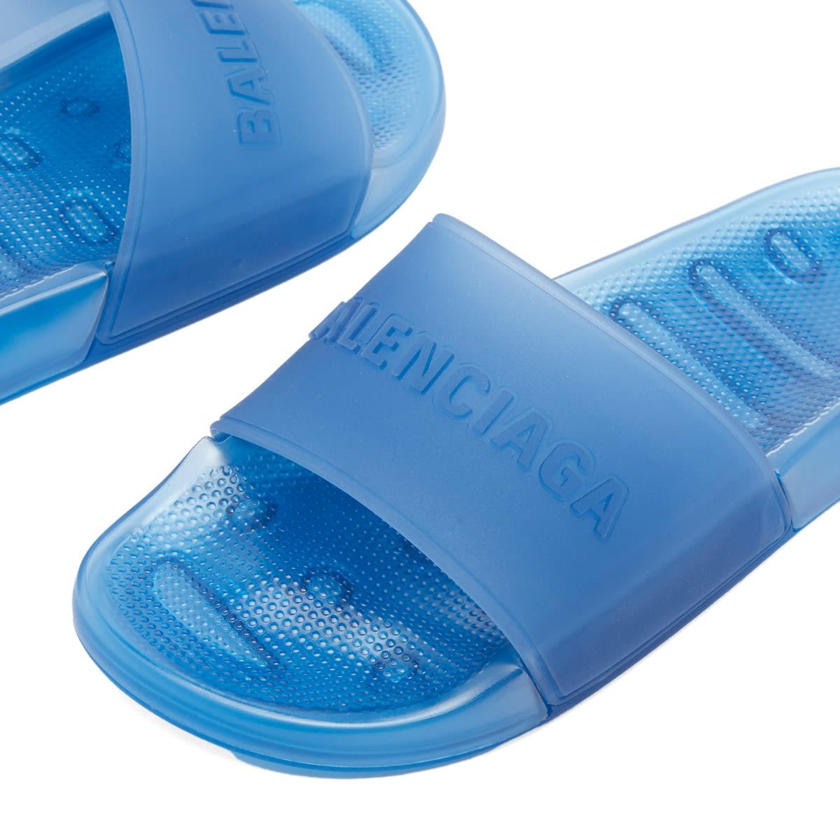 Balenciaga Pool Slide in Blue for Men | Lyst