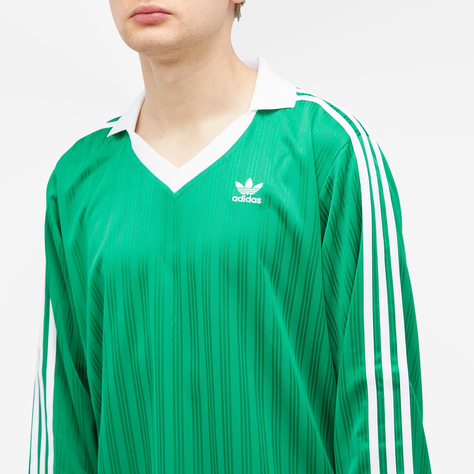 adidas Pique Long Sleeve in Green for Men | Lyst