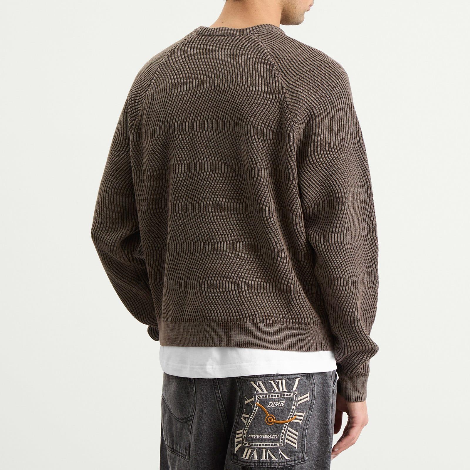 Dime Wave Knit Sweater in Brown for Men | Lyst