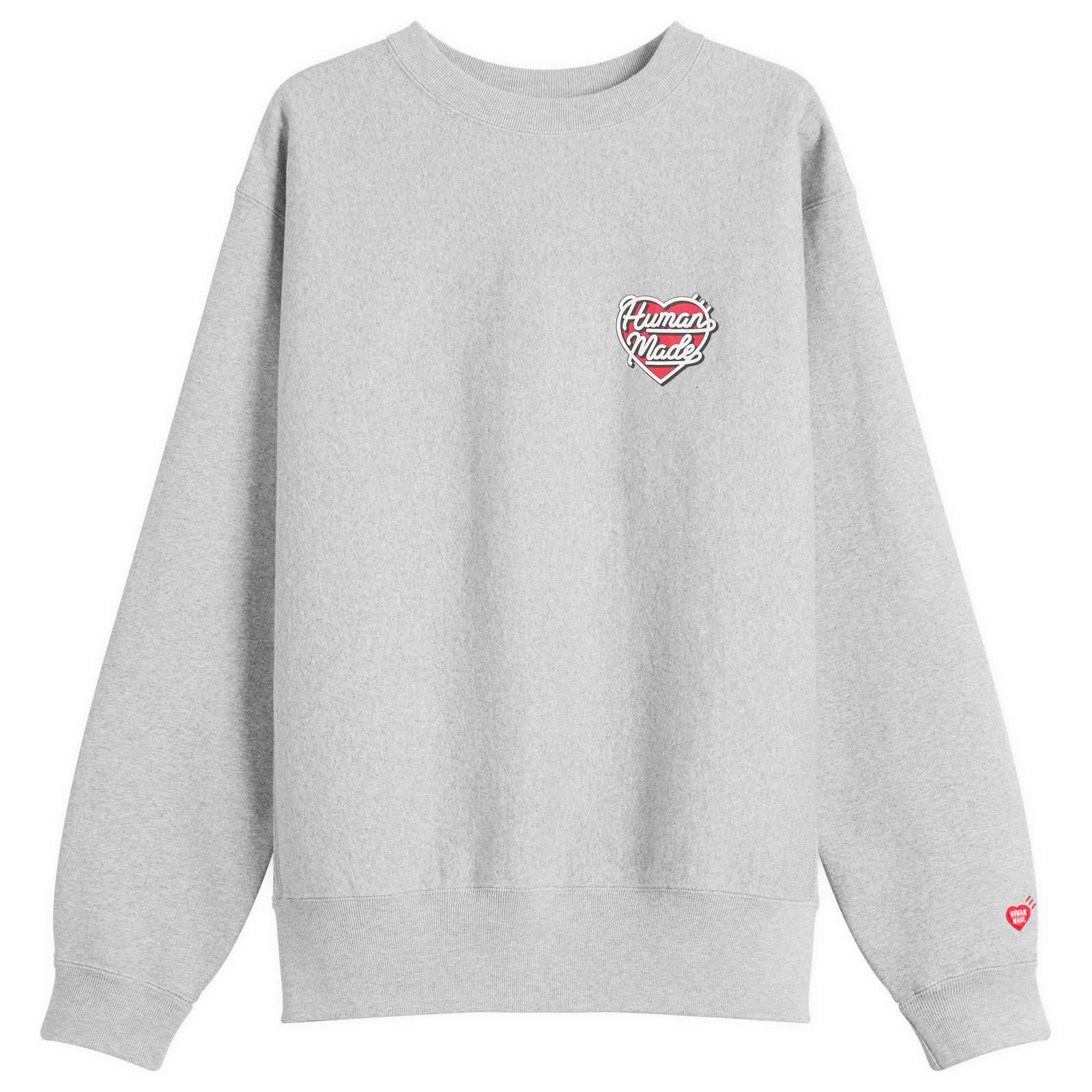 Human Made Heart Heavyweight Sweatshirt in Gray for Men | Lyst